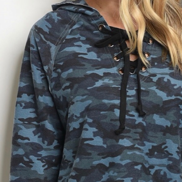Blue Camo Top - Picture 5 of 6